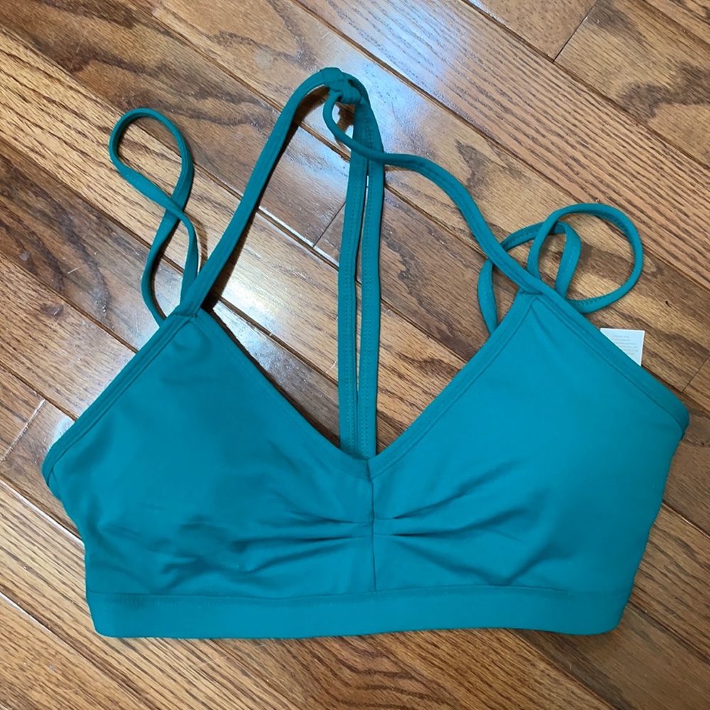Fabletics emerald green bra top